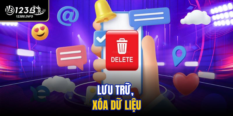 Lưu trữ, xóa dữ liệu