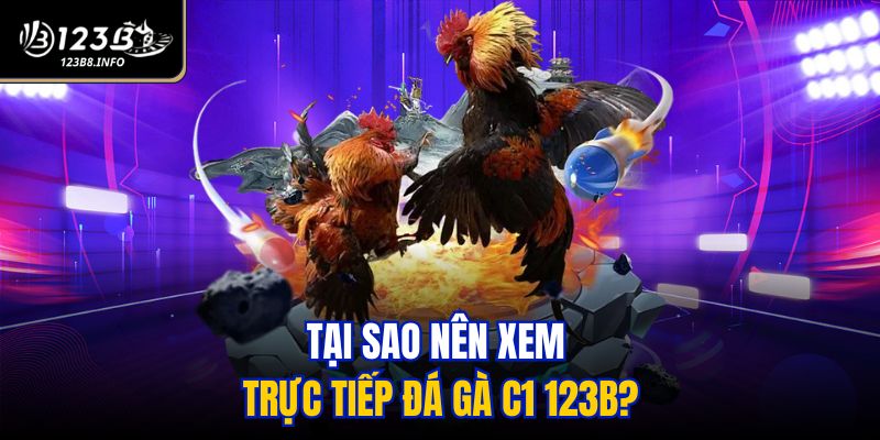 Tại sao nên xem trực tiếp đá gà C1 123B?